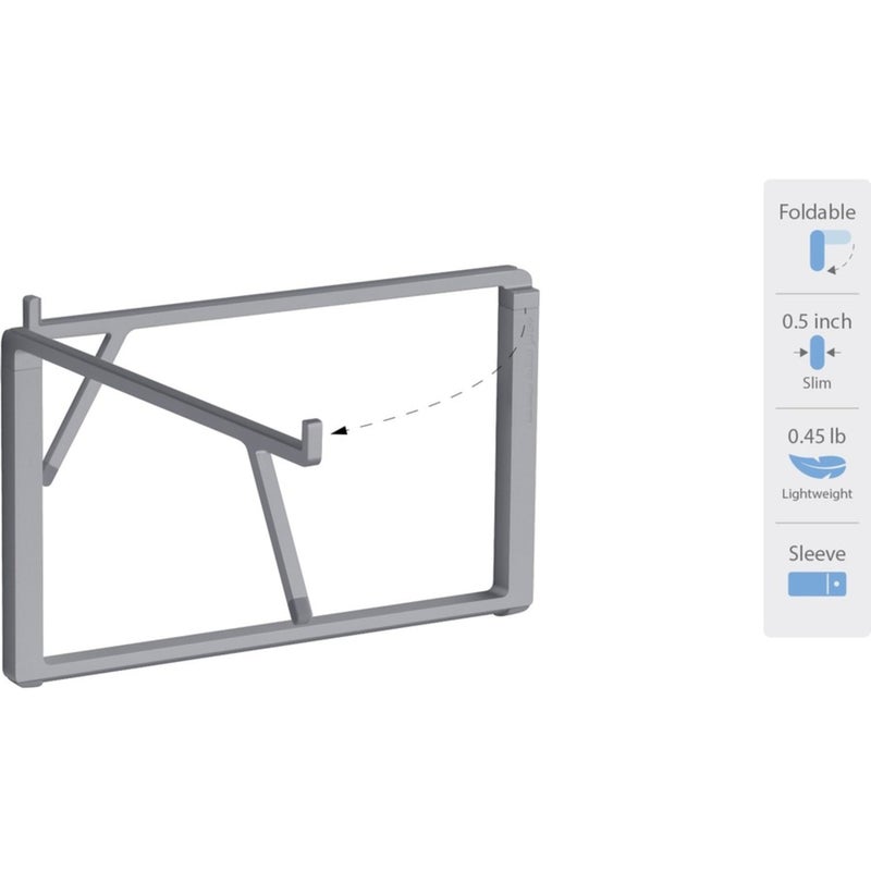 Rain Design 10085 Mbar Pro+ Foldable Laptop Stand - Space Gray - Image 4